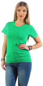 Damen Basic T-Shirt Sunset
