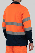 Herren langarm Warnschutz Poloshirt (EN ISO 20471) Polaris L/S