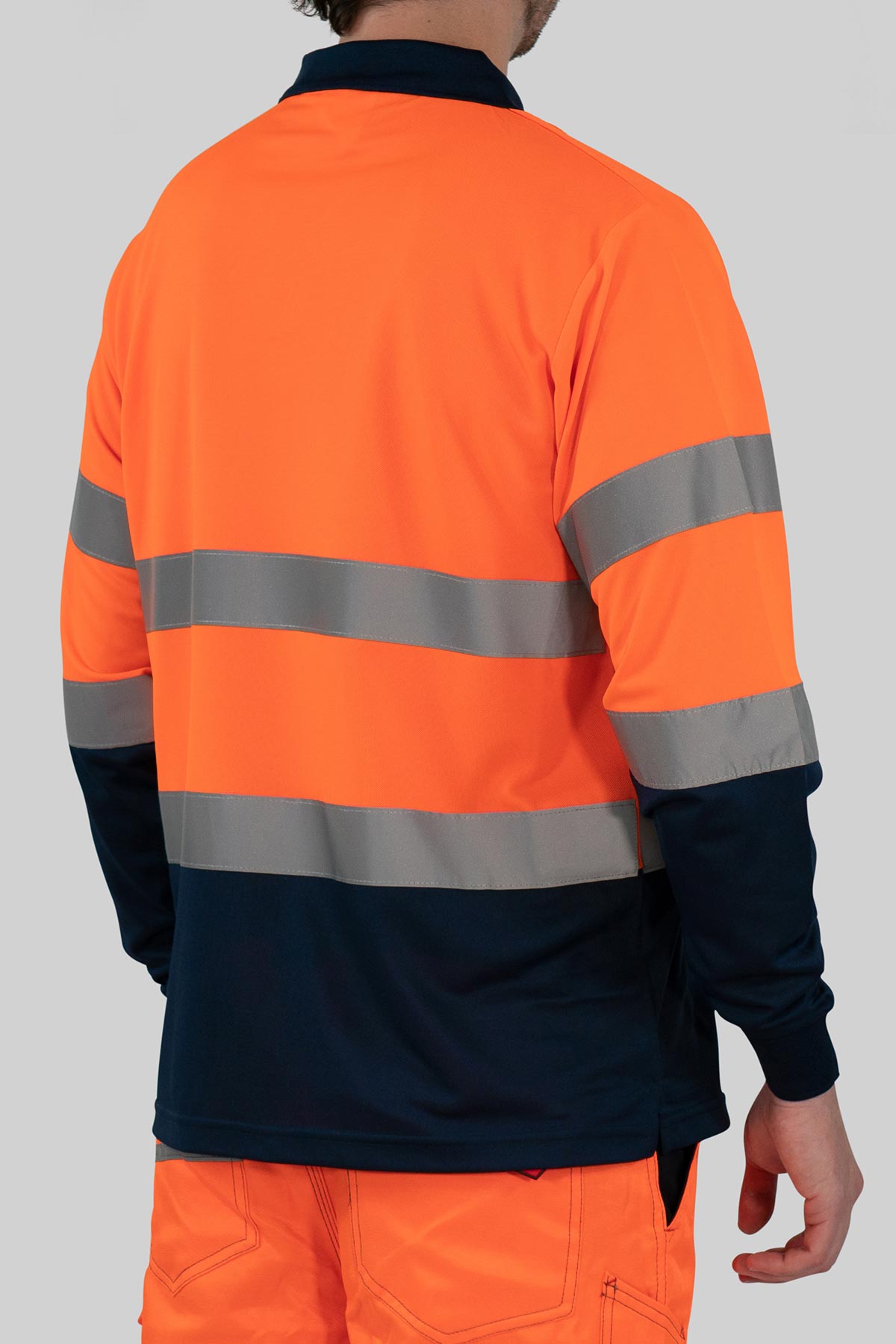 Herren langarm Warnschutz Poloshirt (EN ISO 20471) Polaris L/S