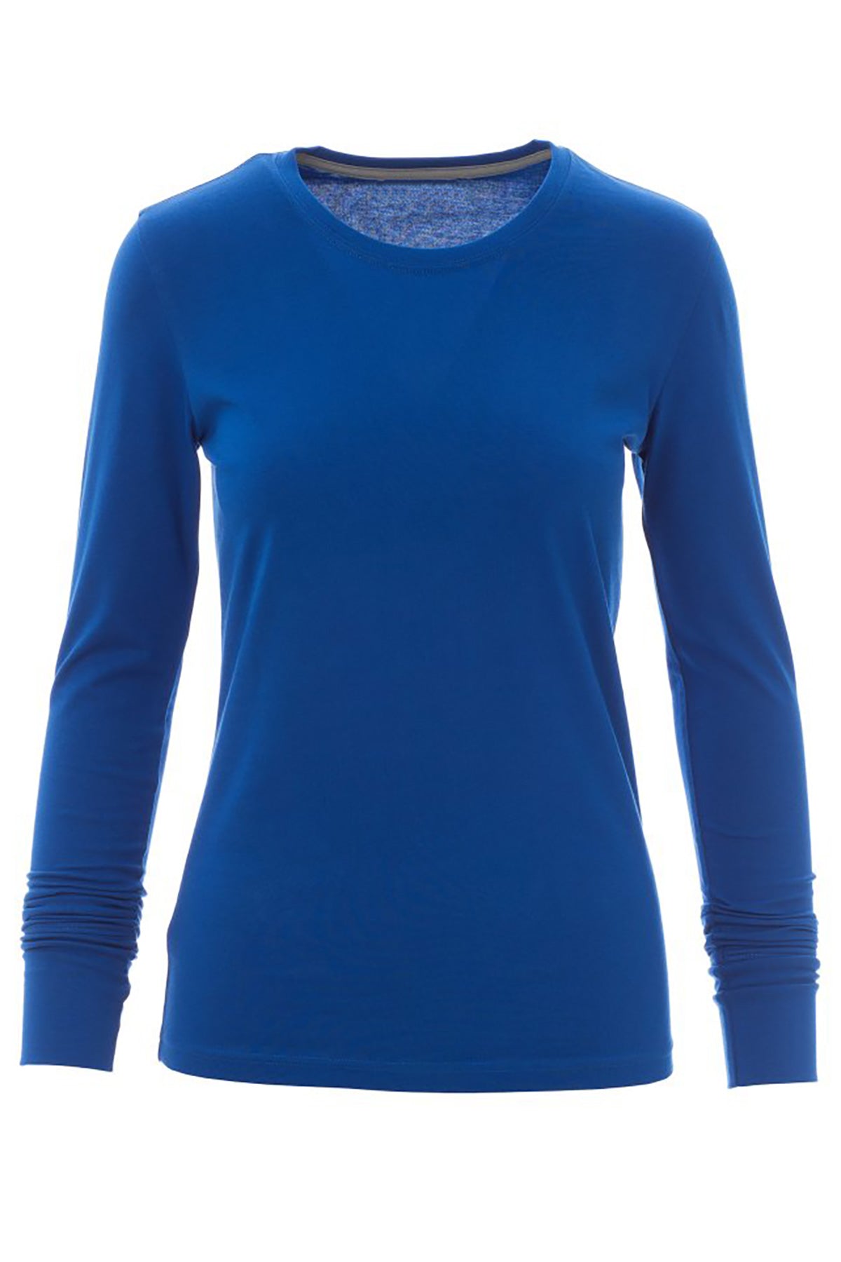 Langarmshirt Damen Blau Baumwolle