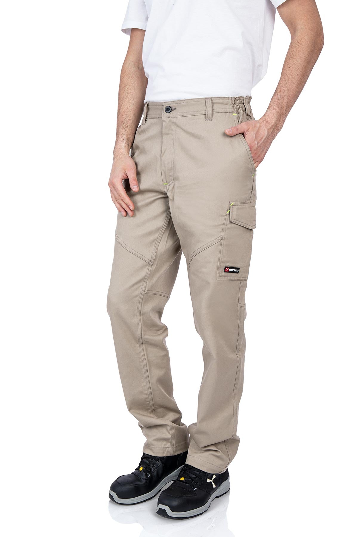 Arbeitshose auf 100% reiner Baumwolle in Beige