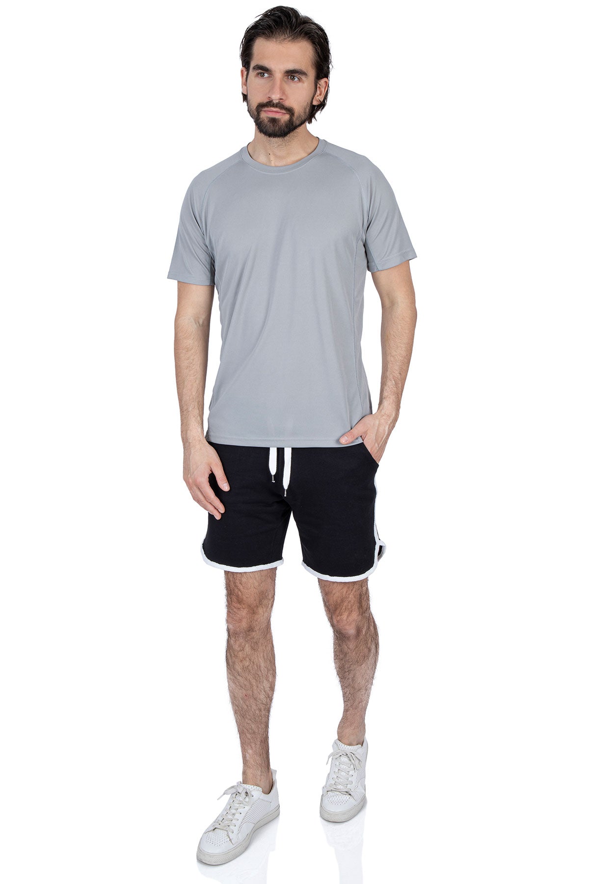 Atmungsaktives Sportshirt Grau