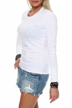Damen Langarmshirt Basic Pineta
