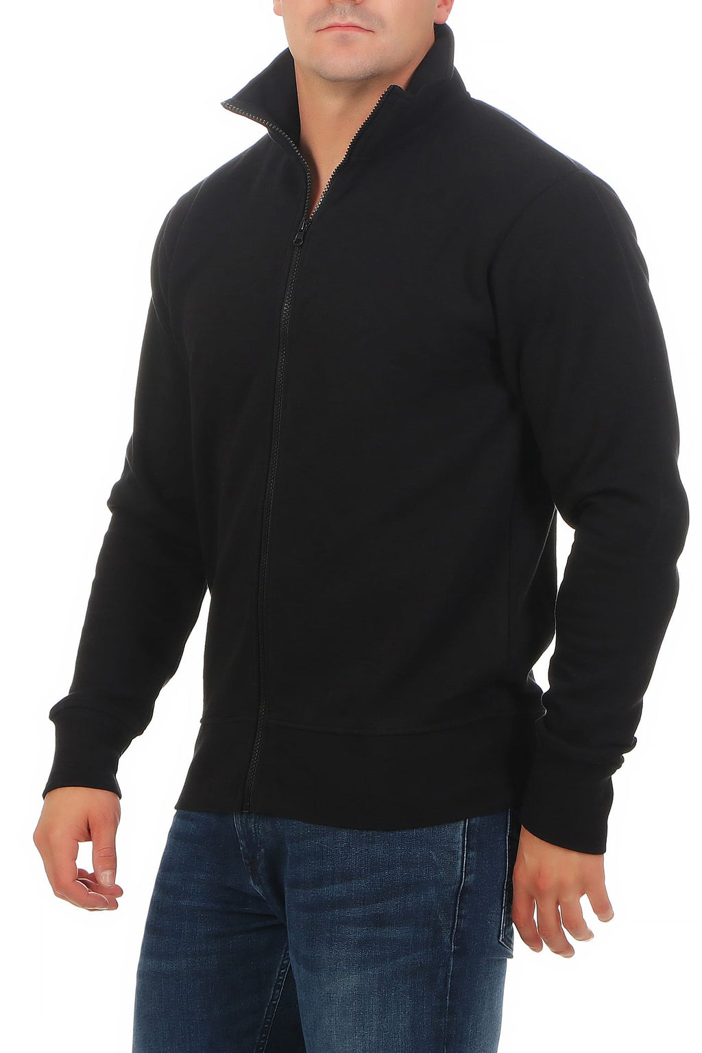 Herren Sweatjacke aus hochwertiger Qualität für den Alltag in Schwarz