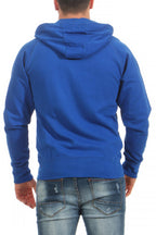 Herren Sweatjacke elastischem Bund in Blau