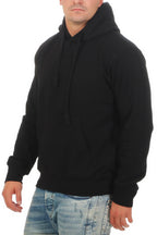 günstiger Männer Hoodie mit Taschen in Schwarz