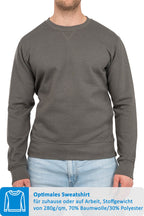 Herren Sweatshirt ohne Kapuze 