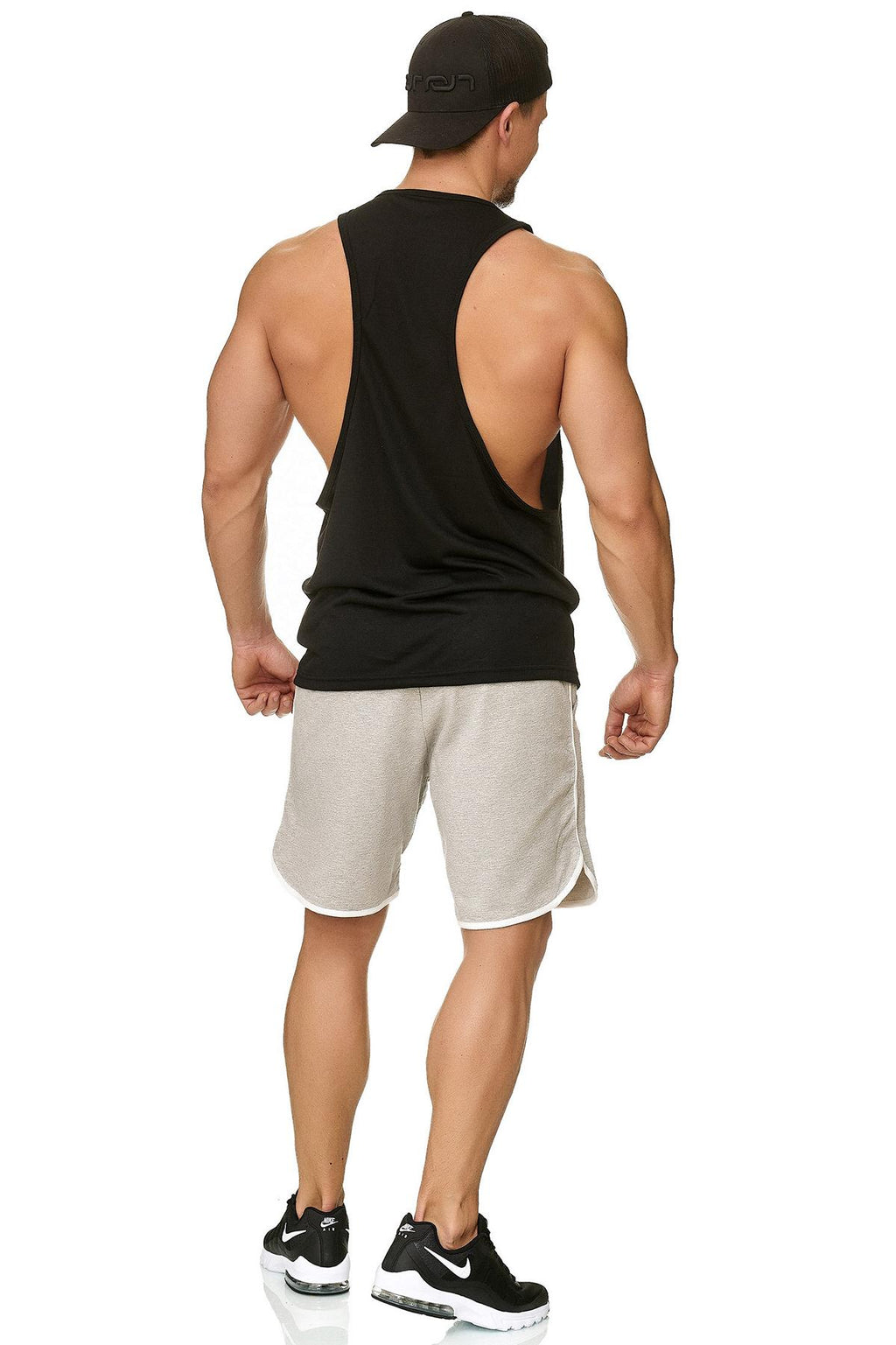 Muscle Shirt Herren Tank Top Schwarz