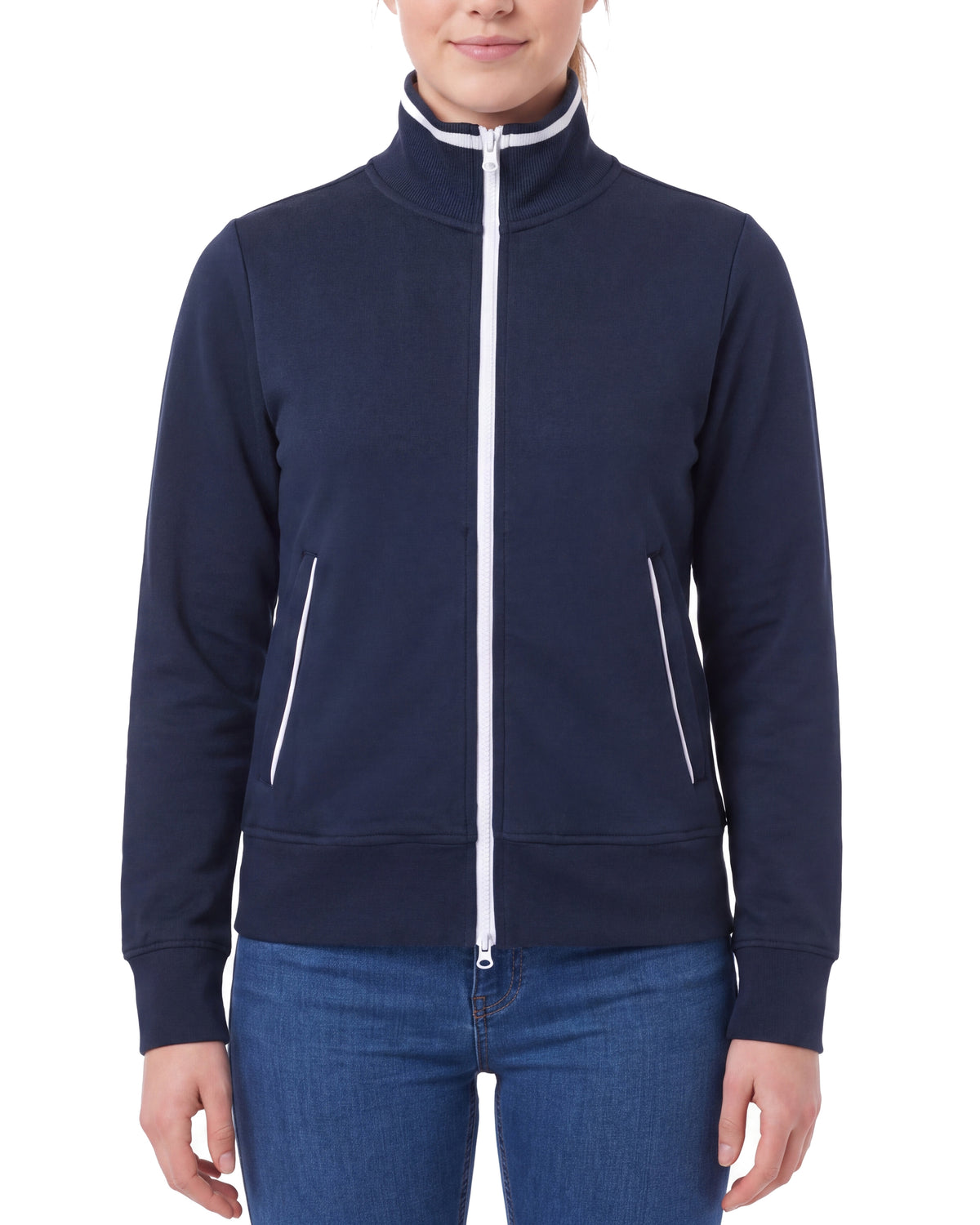 Damen Sweatjacke ohne Kapuze Melbourne