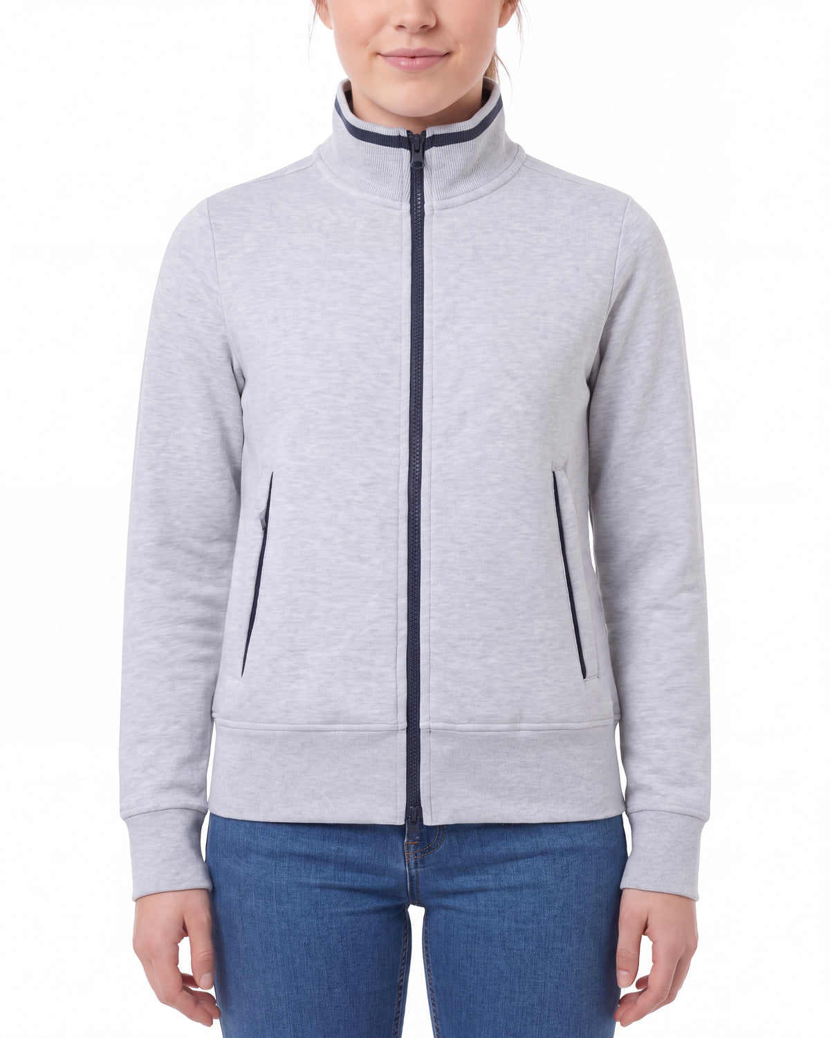 Damen Sweatjacke ohne Kapuze Melbourne