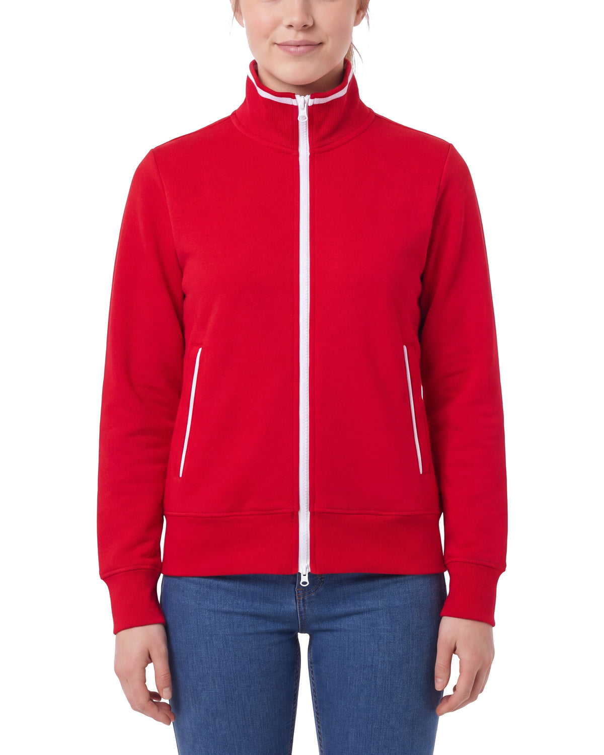 Damen Sweatjacke ohne Kapuze Melbourne