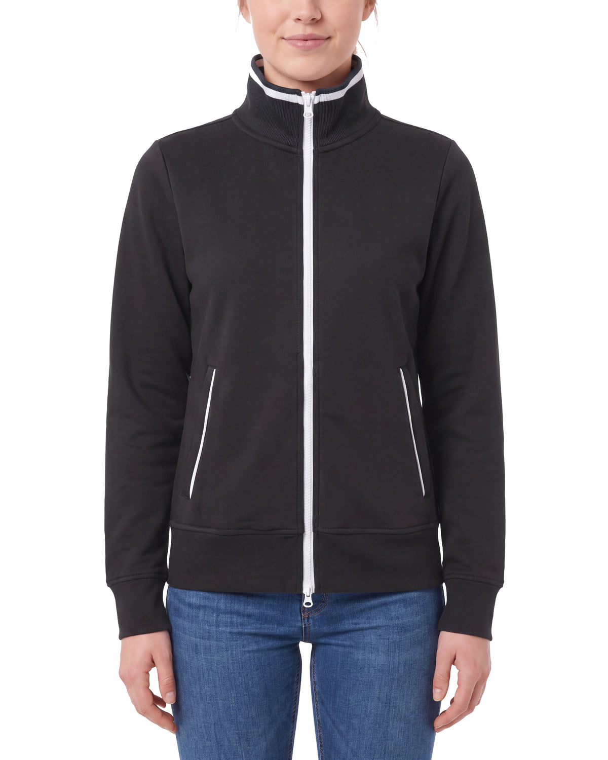 Damen Sweatjacke ohne Kapuze Melbourne