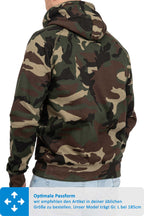 günstiger Kapuzenpullover Camouflage