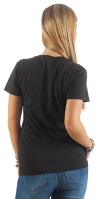 Damen Basic T-Shirt Sunset