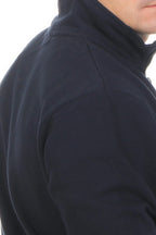 Herren Sweatjacke mit Stehkragen in Dunkelblau