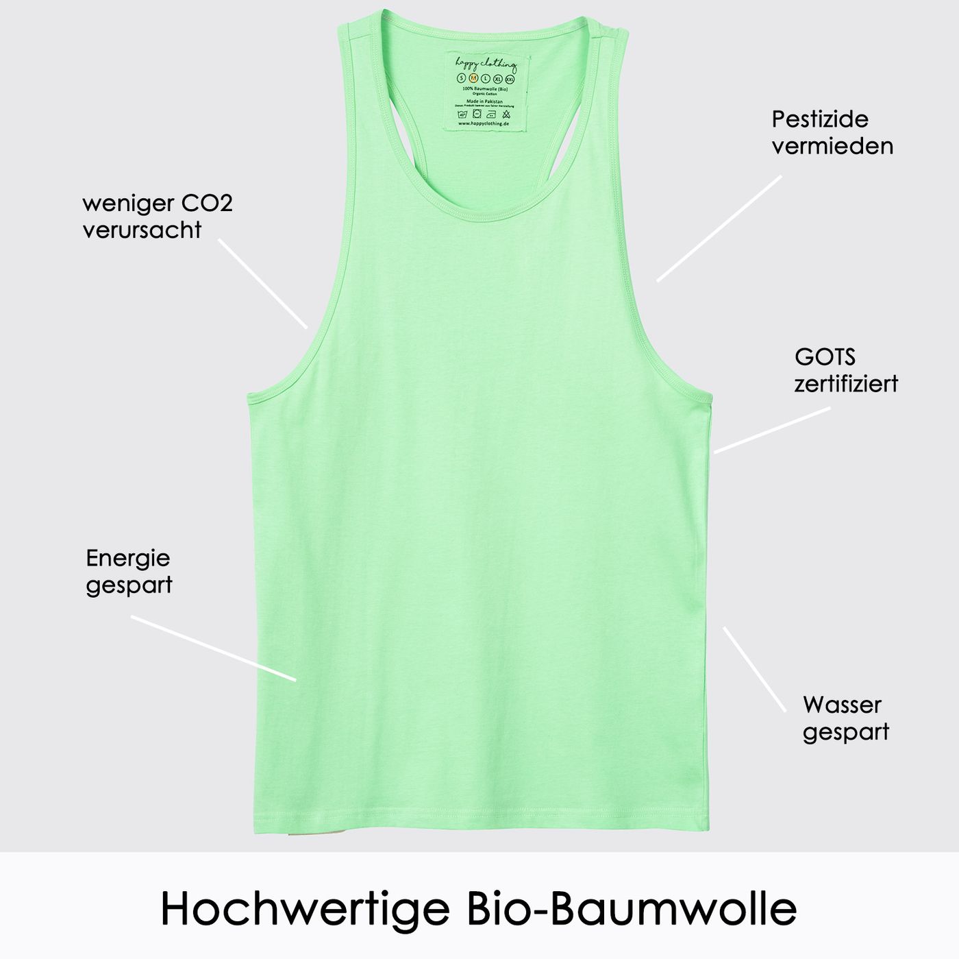 Herren Tank Top Fair Trade aus Biobaumwolle Favourite
