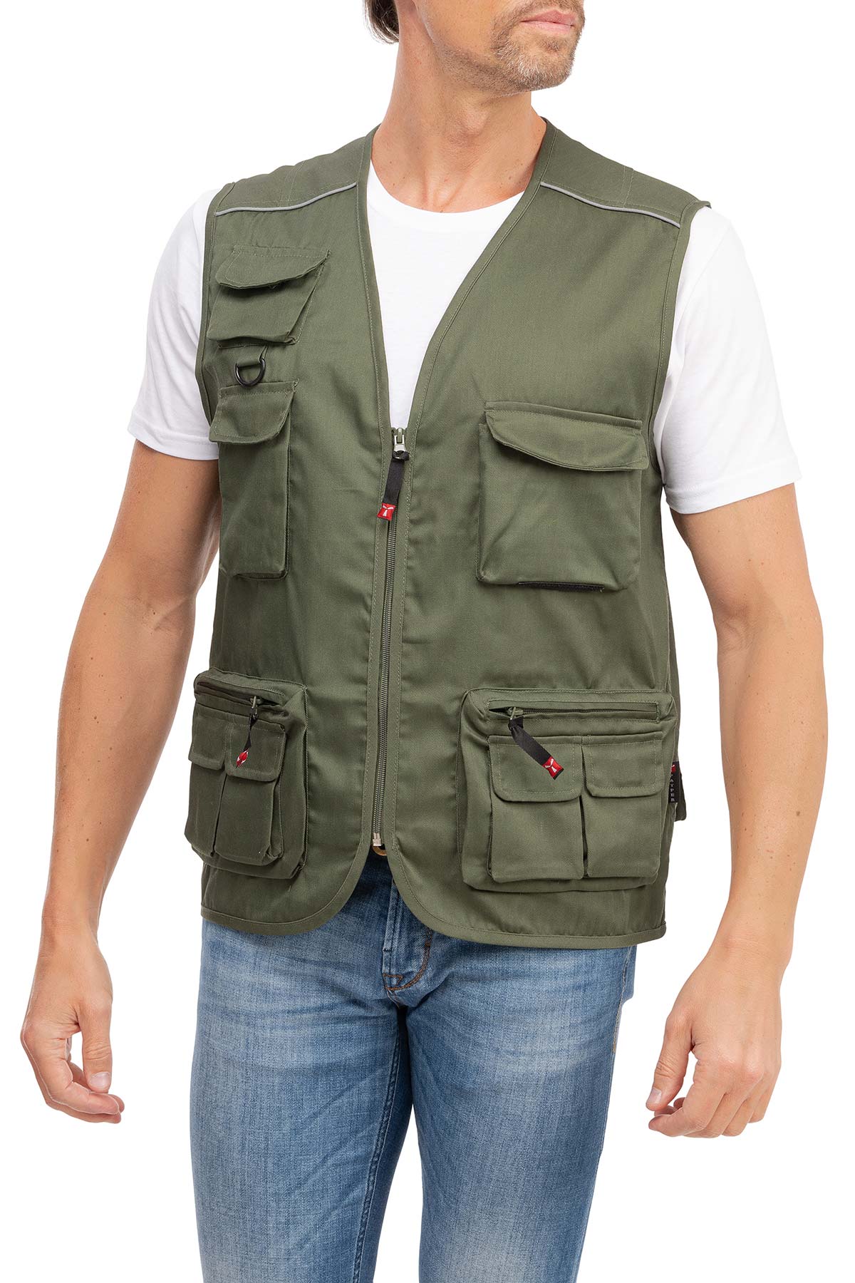 Herren Outdoor Weste in Grün