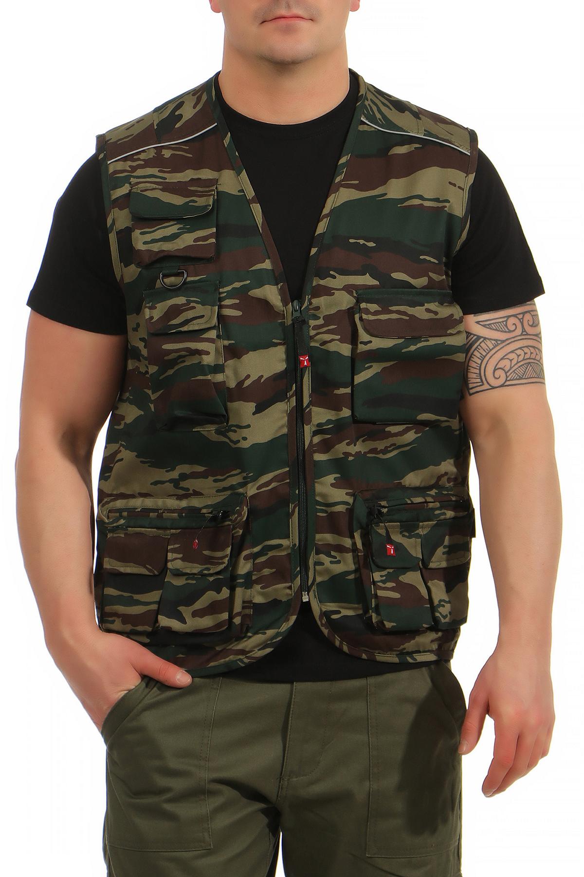 Herren Outdoor Weste in Camouflage