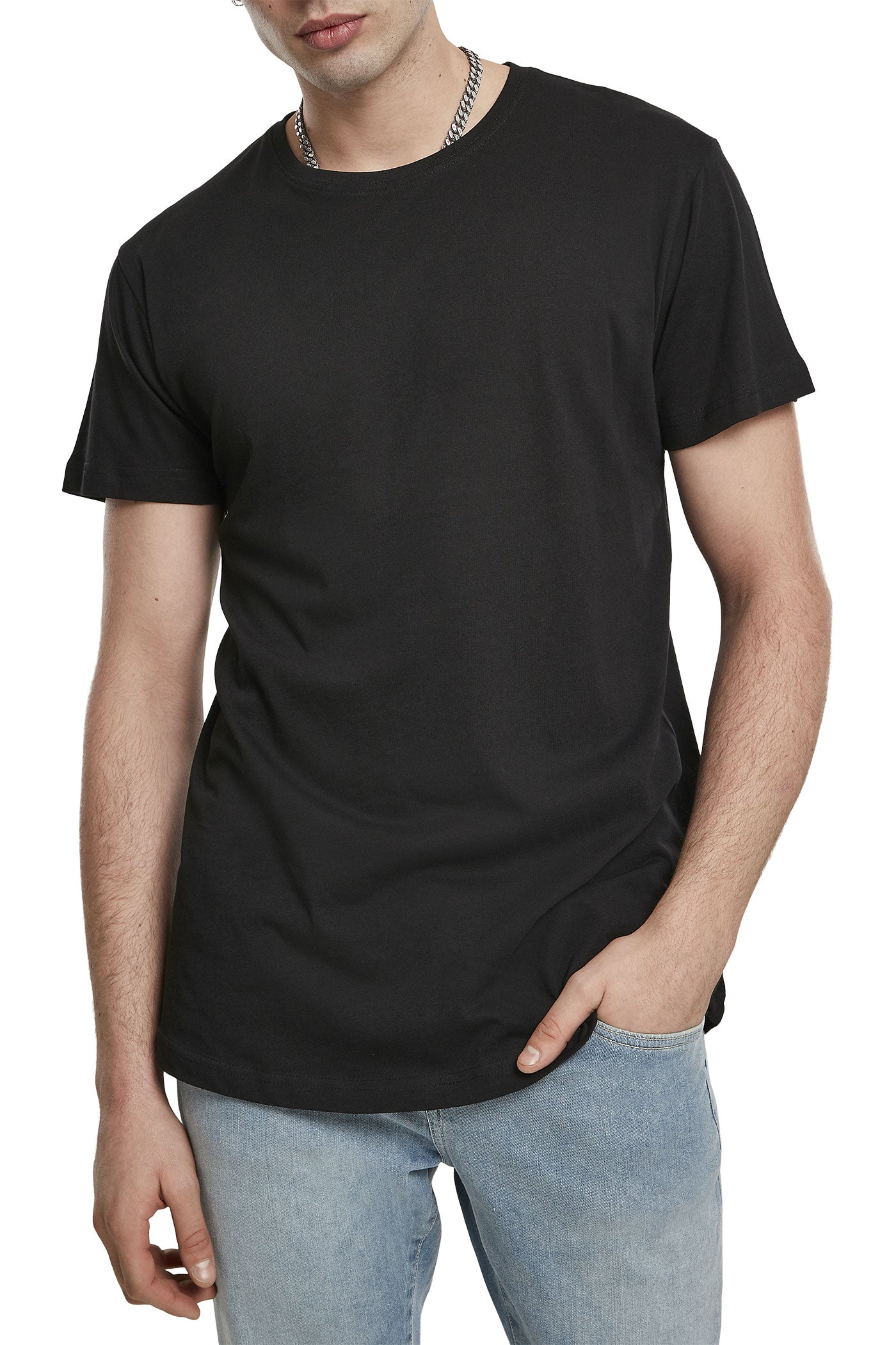 Herren T-Shirt extra lang, Longshirt