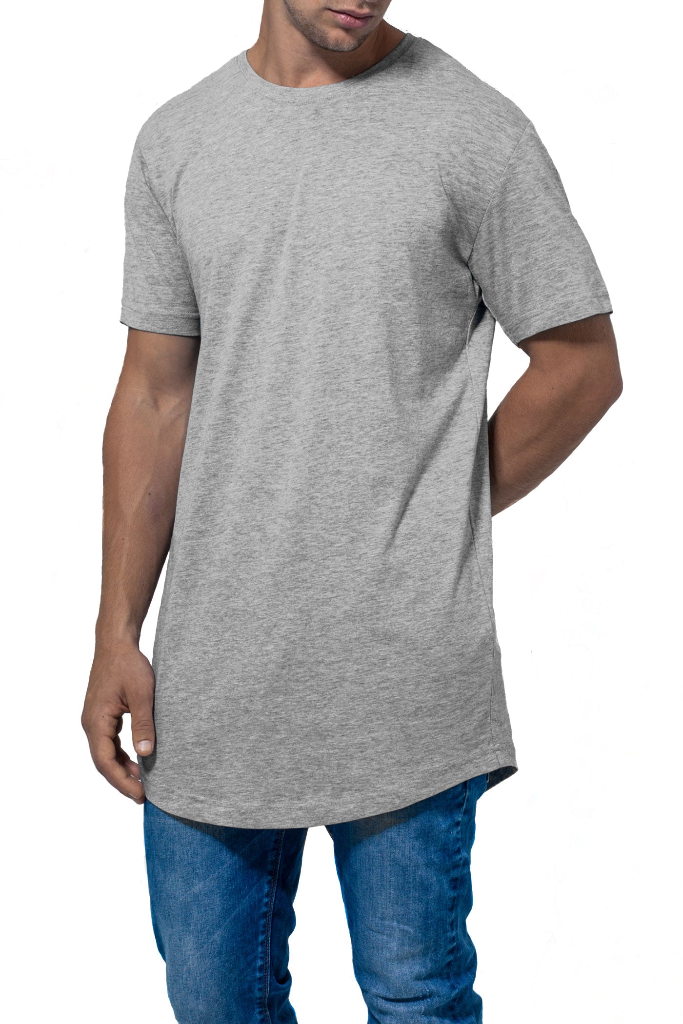 Herren T-Shirt extra lang, Longshirt
