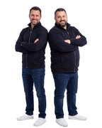 Herren Sweatjacke ohne Kapuze mit Stehkragen Panama