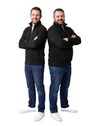 Herren Sweatjacke ohne Kapuze mit Stehkragen Panama