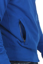 robuste Sweatjacke mit Seitentaschen in Blau