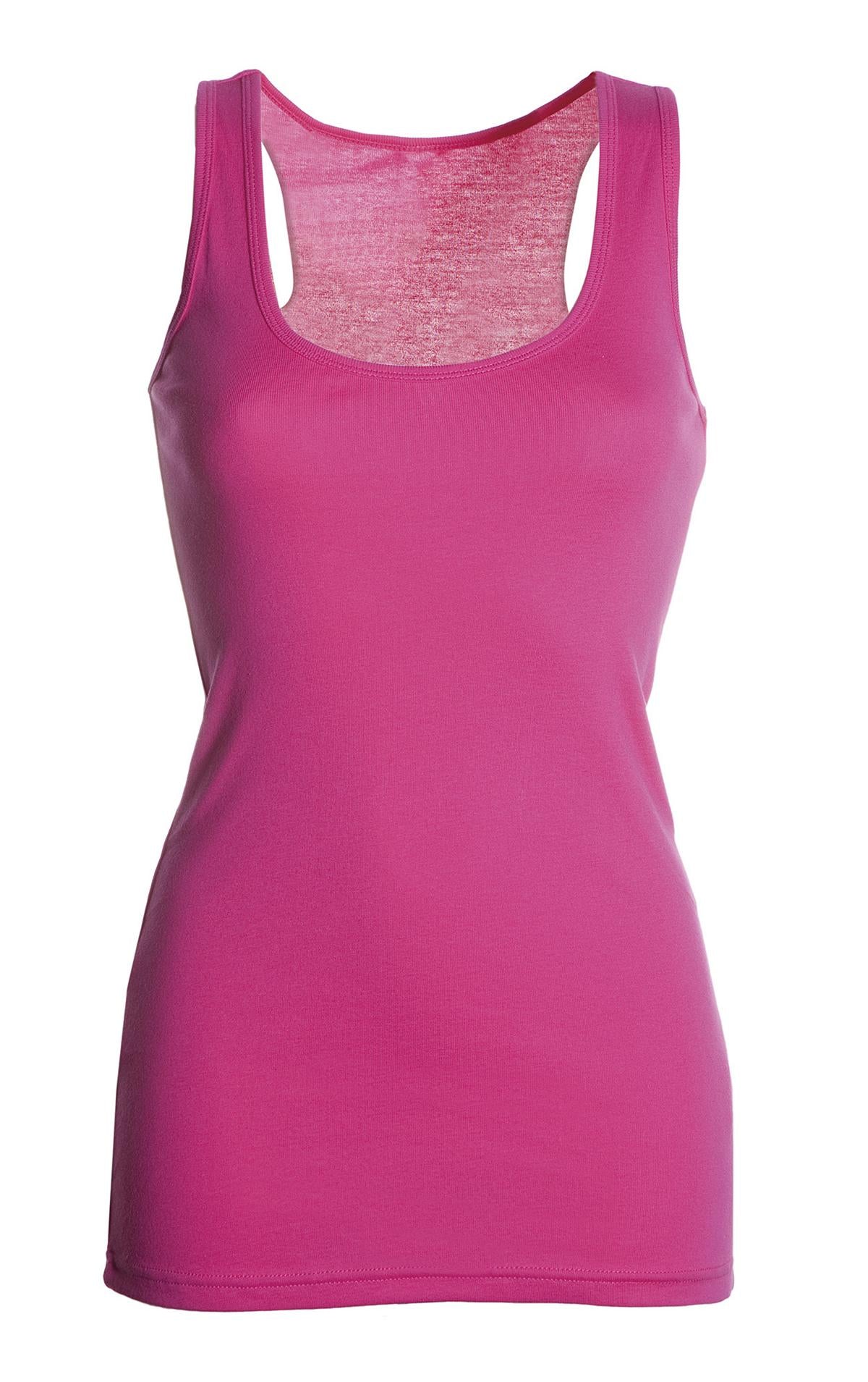 Damen Tanktop aus Baumwolle in Pink
