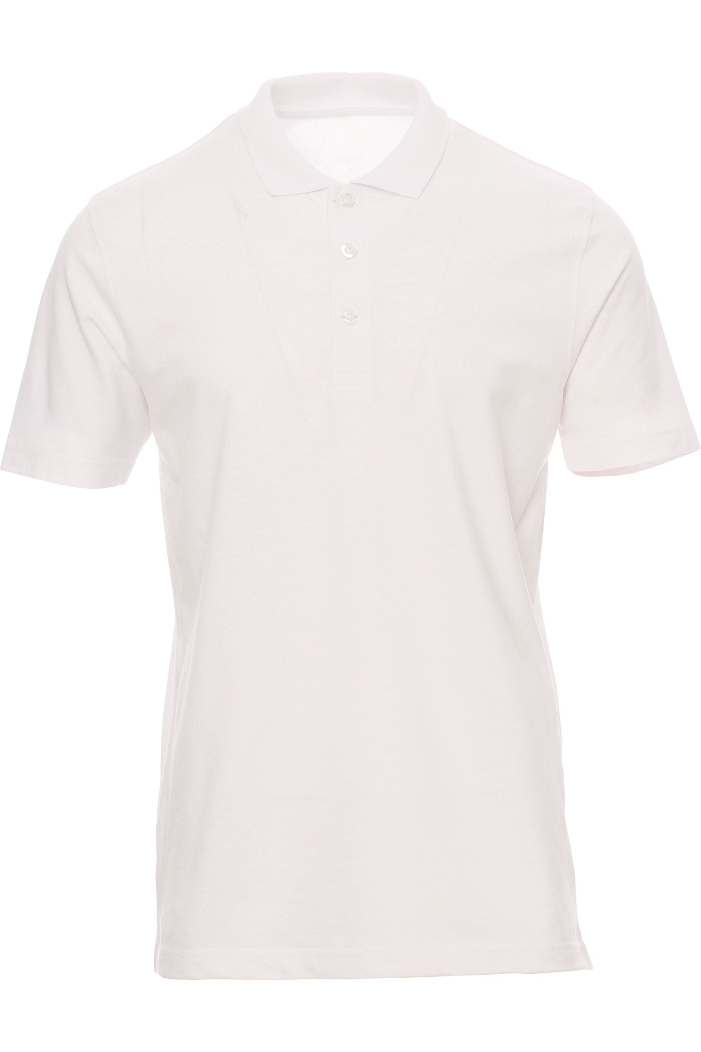 günstiges Basic Poloshirt in großen Größen in Weiß