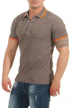 Basic Poloshirt kurarm Männer in Anthrazit