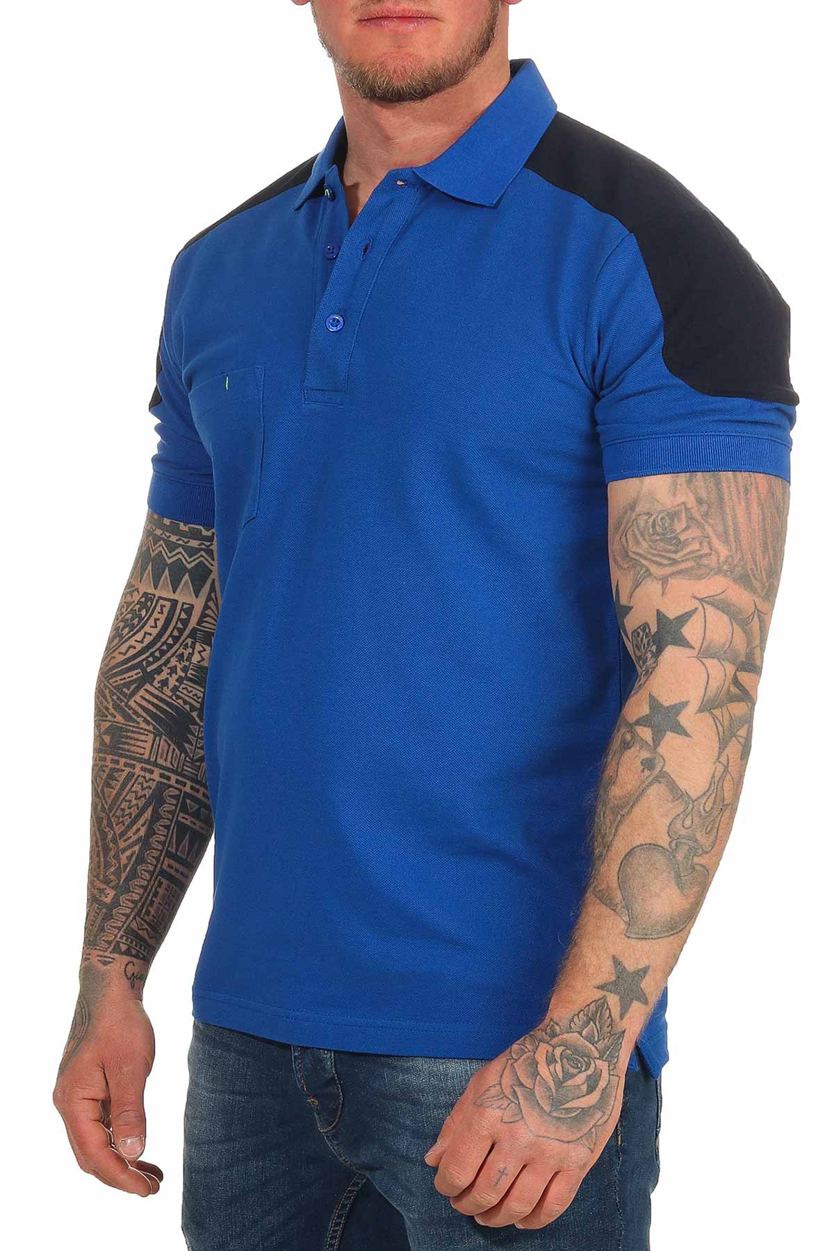 Pique Baumwolle Poloshirt