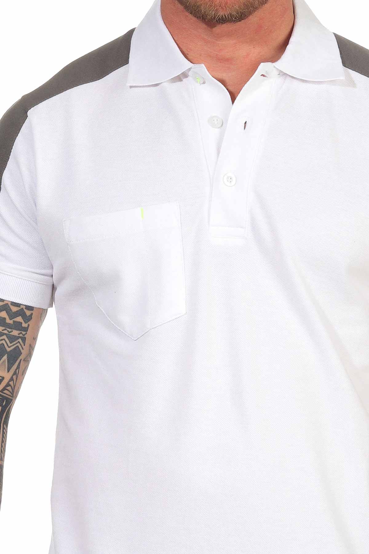Poloshirt zweifarbig für Herren 