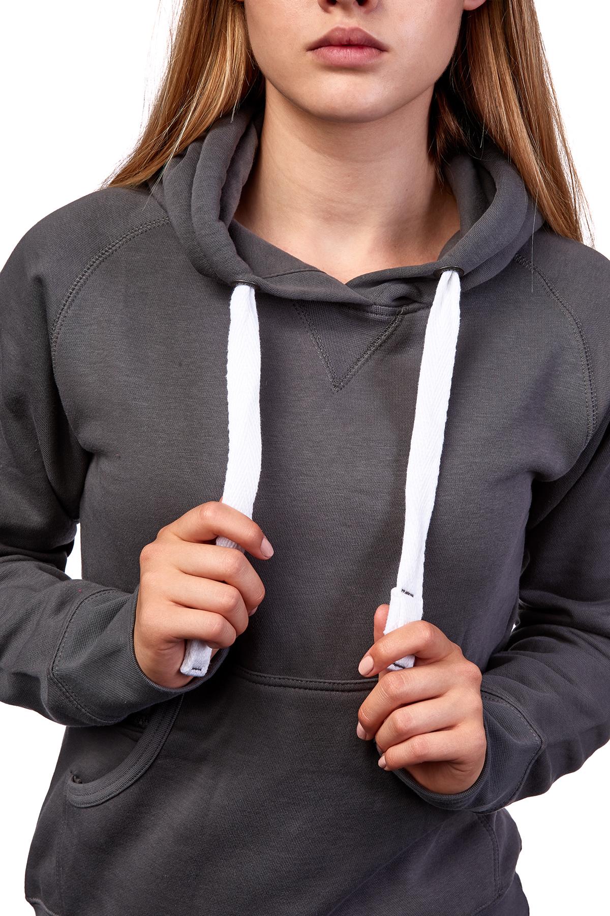 Damen Pullover mit Kapuze und Kordel