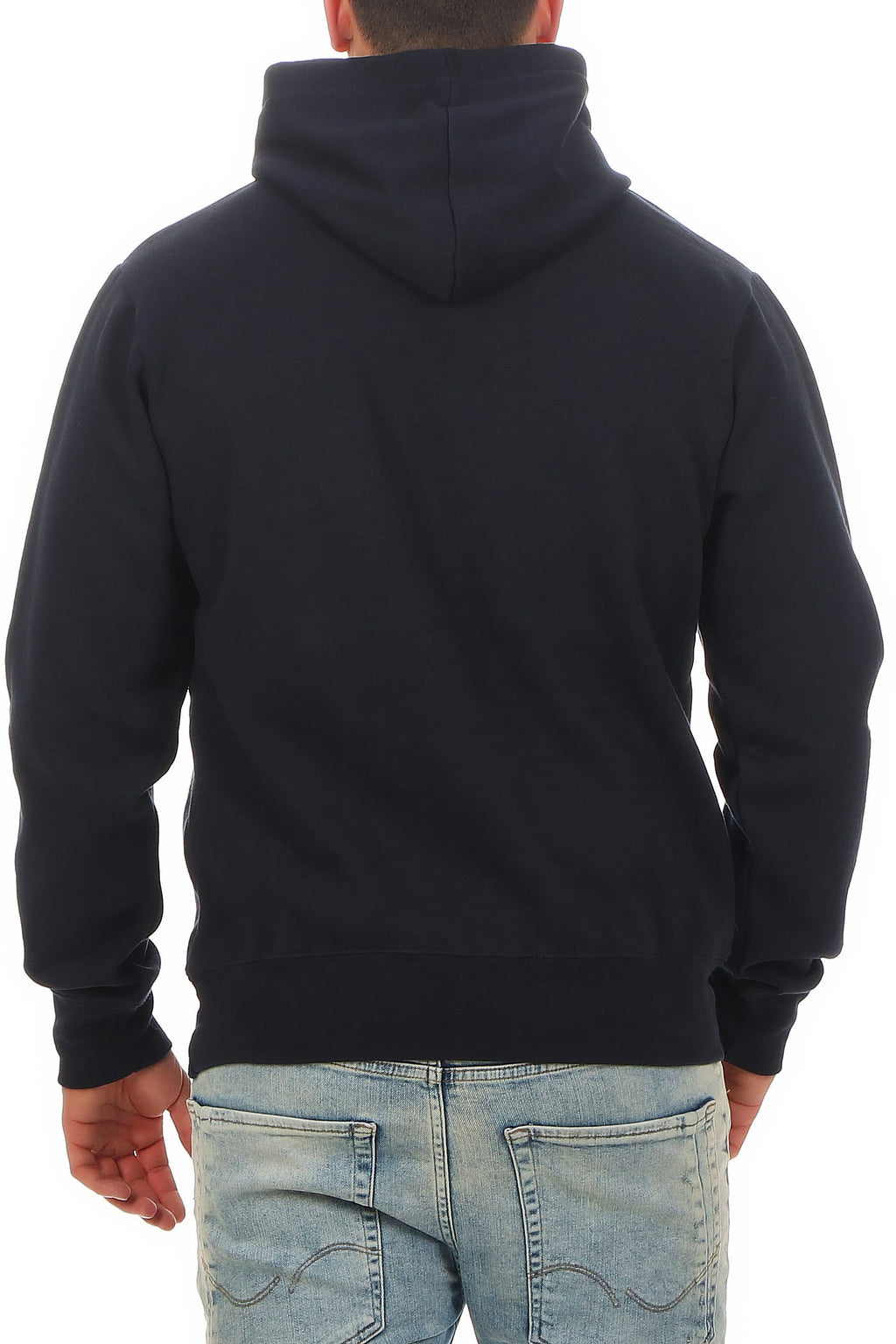 hochwertiger Pullover mit Kapuze für Herren in Dunkelblau