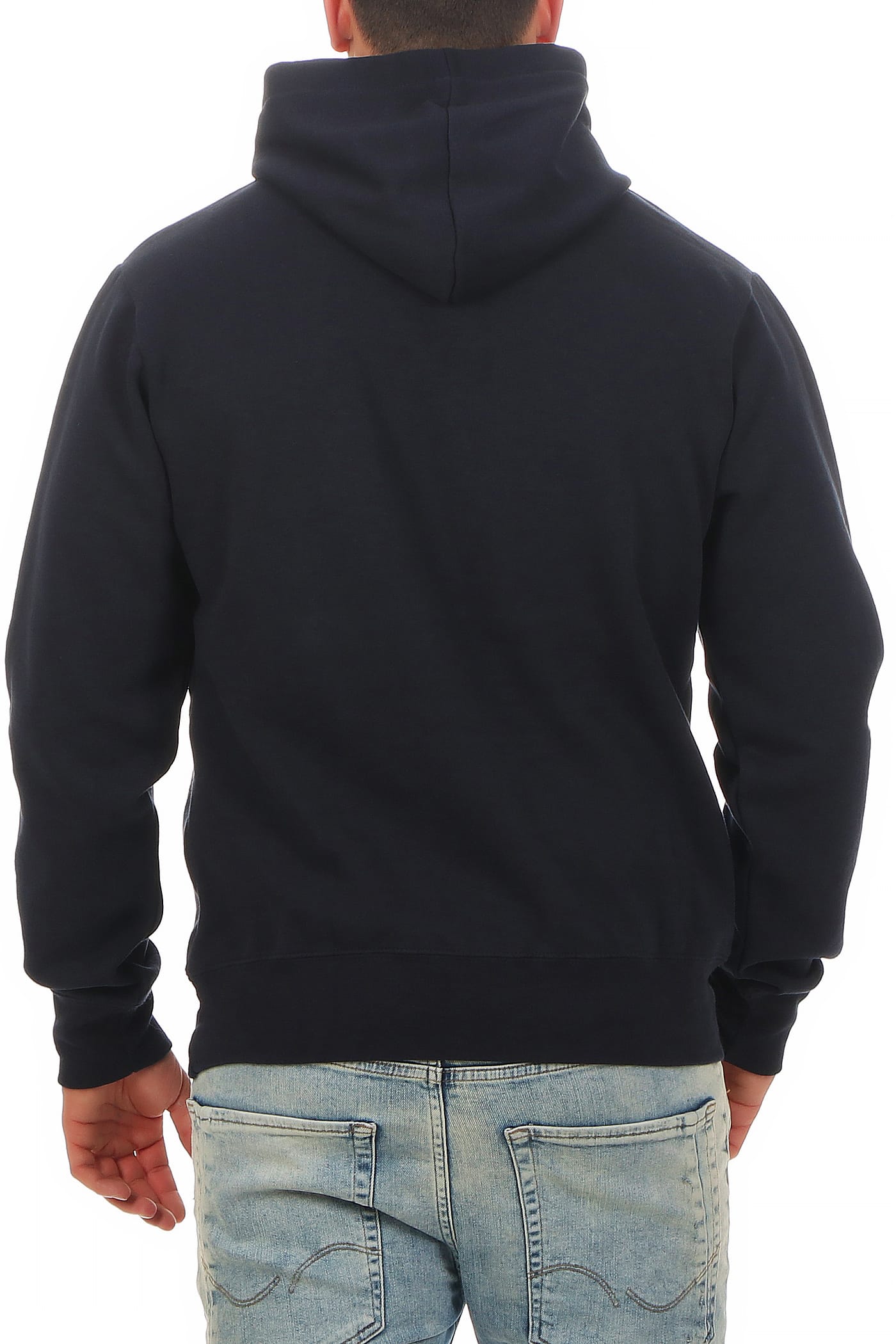 hochwertiger Pullover mit Kapuze für Herren in Dunkelblau