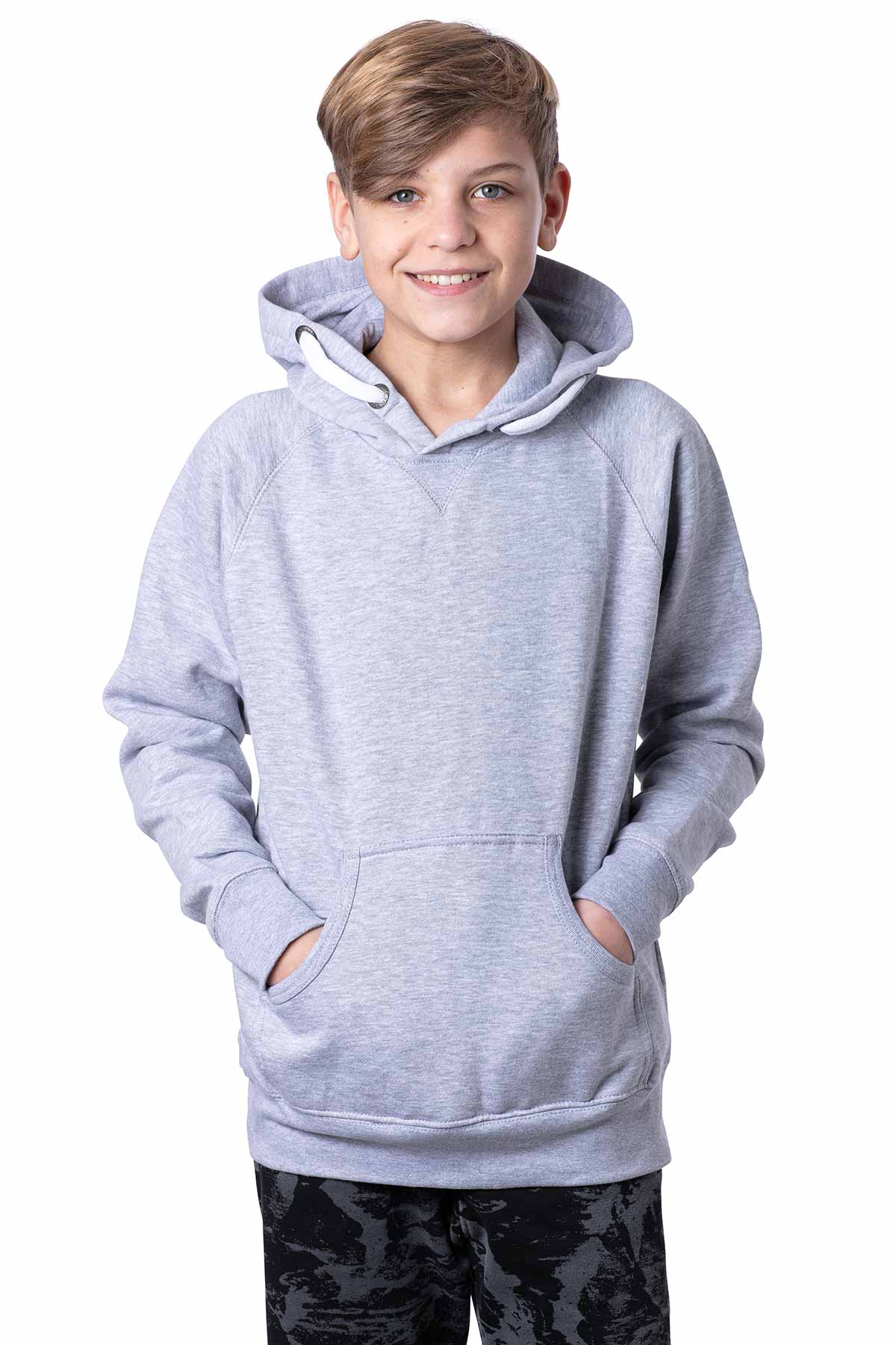 Kinderpullover grau meliert