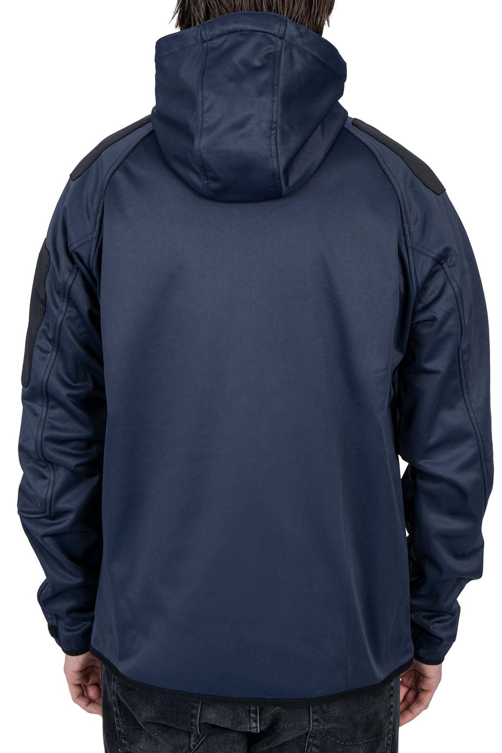 Softshelljacke mit Kapuze in großen Größen in Dunkelblau