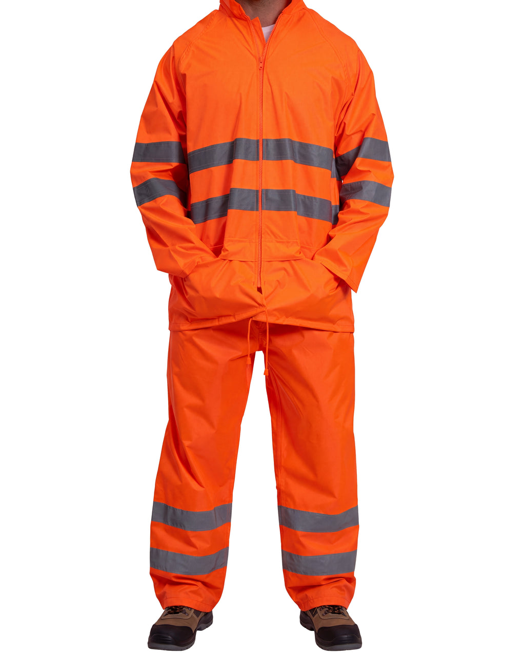 Herren Regenanzug EN ISO 20471 Klasse 3 HI-VI Rainset