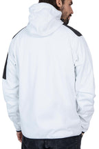 Softshelljacke mit Kapuze in großen Größen in Weiß