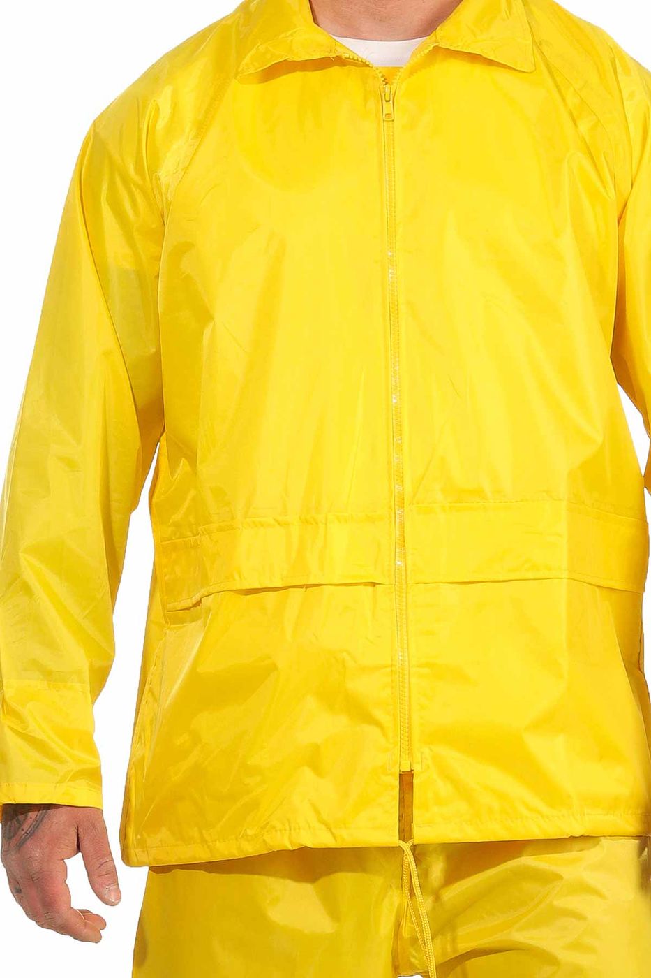 Gut sichtbarer Regenanzug Neongelb