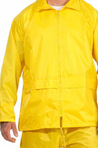 Gut sichtbarer Regenanzug Neongelb