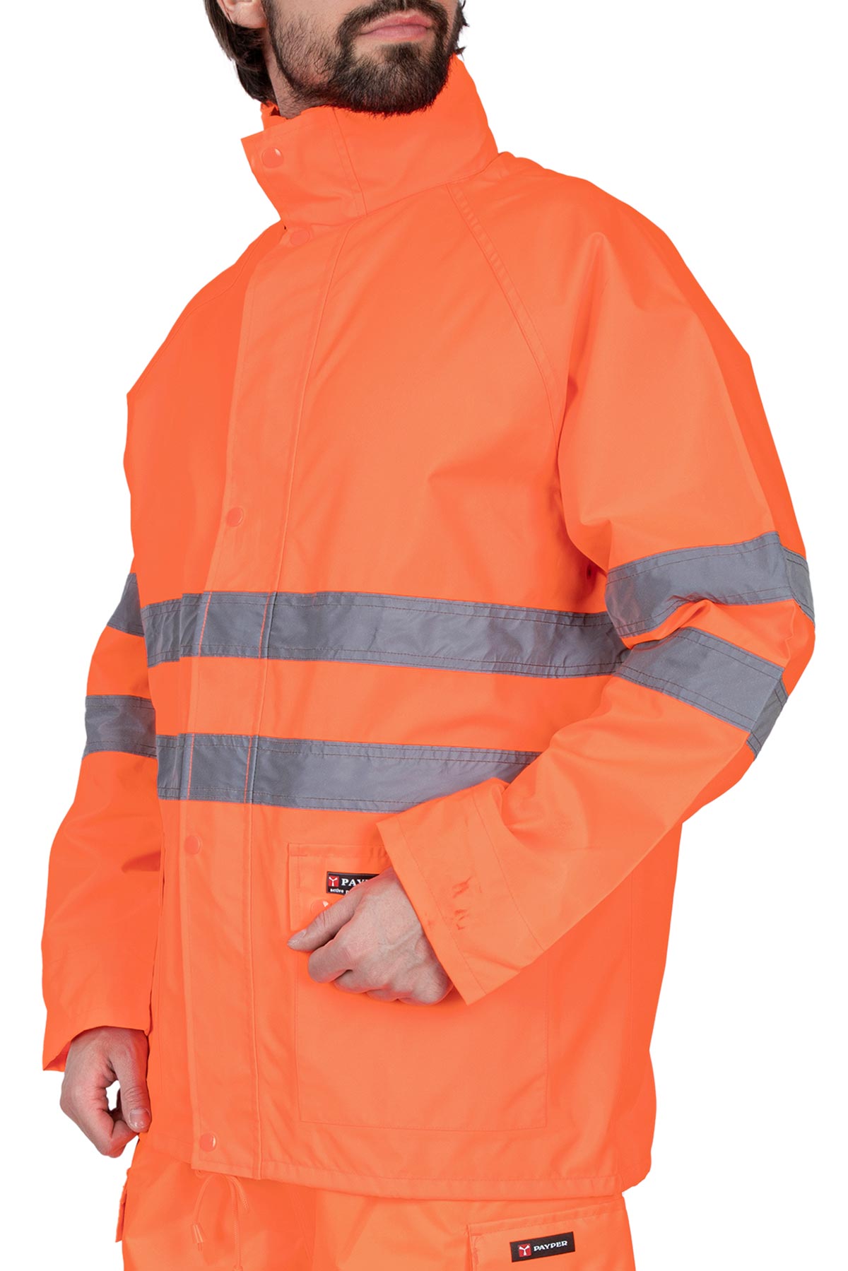 Herren Regenjacke mit Reissverschluss
