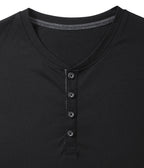 Herren T-Shirt mit 4-Knopfleiste