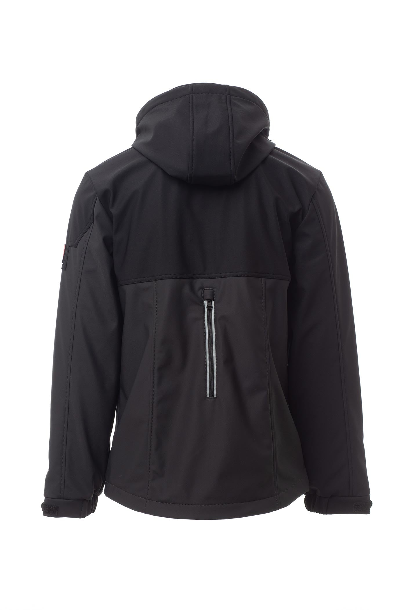 Softshelljacke Herren mit Kapuze und verstellbaren Manschetten in Anthrazit