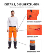 Herren Warnschutzhose gefüttert Charter Polar