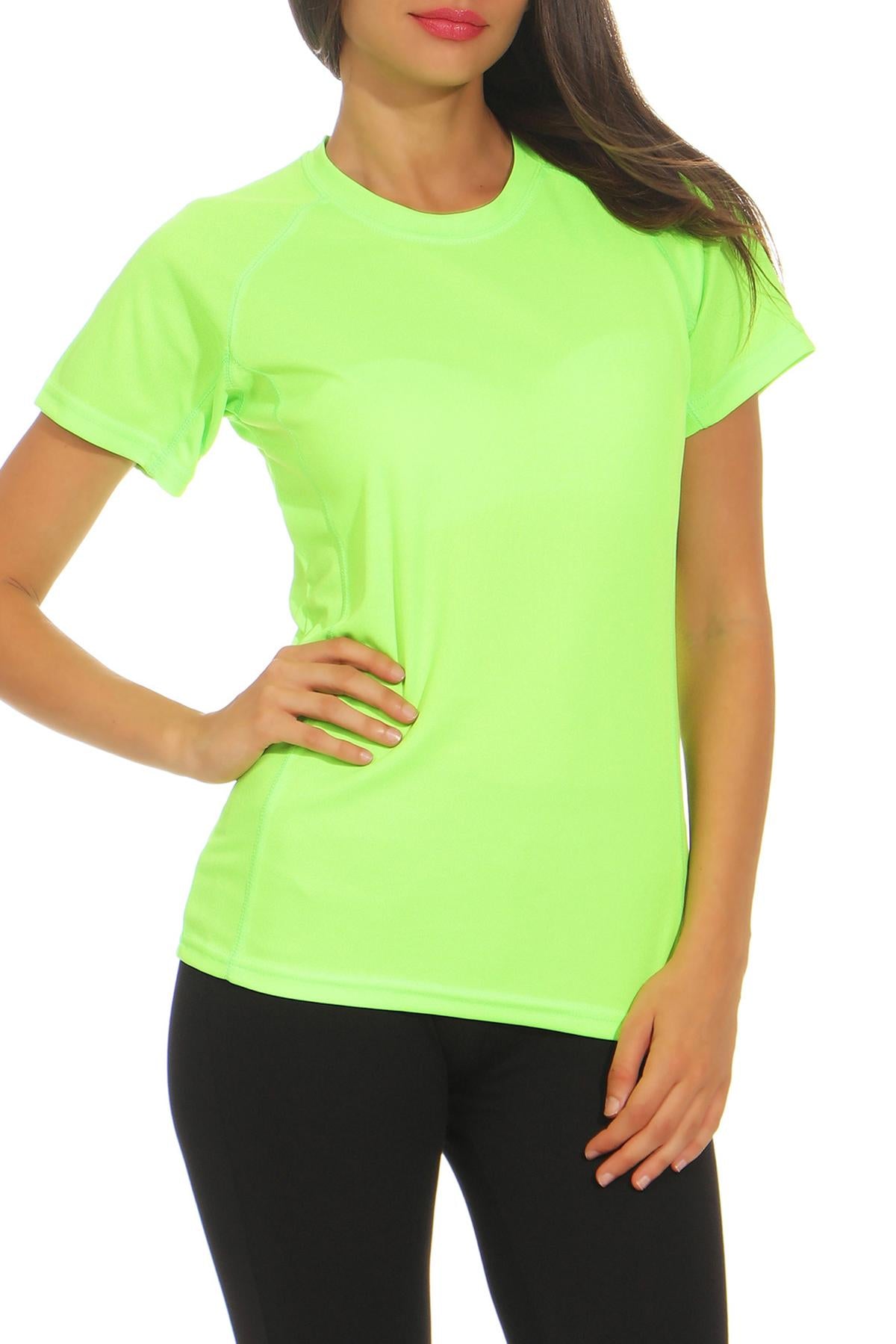 Damen Sport T-Shirt Grün