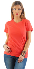 Damen Basic T-Shirt Sunset