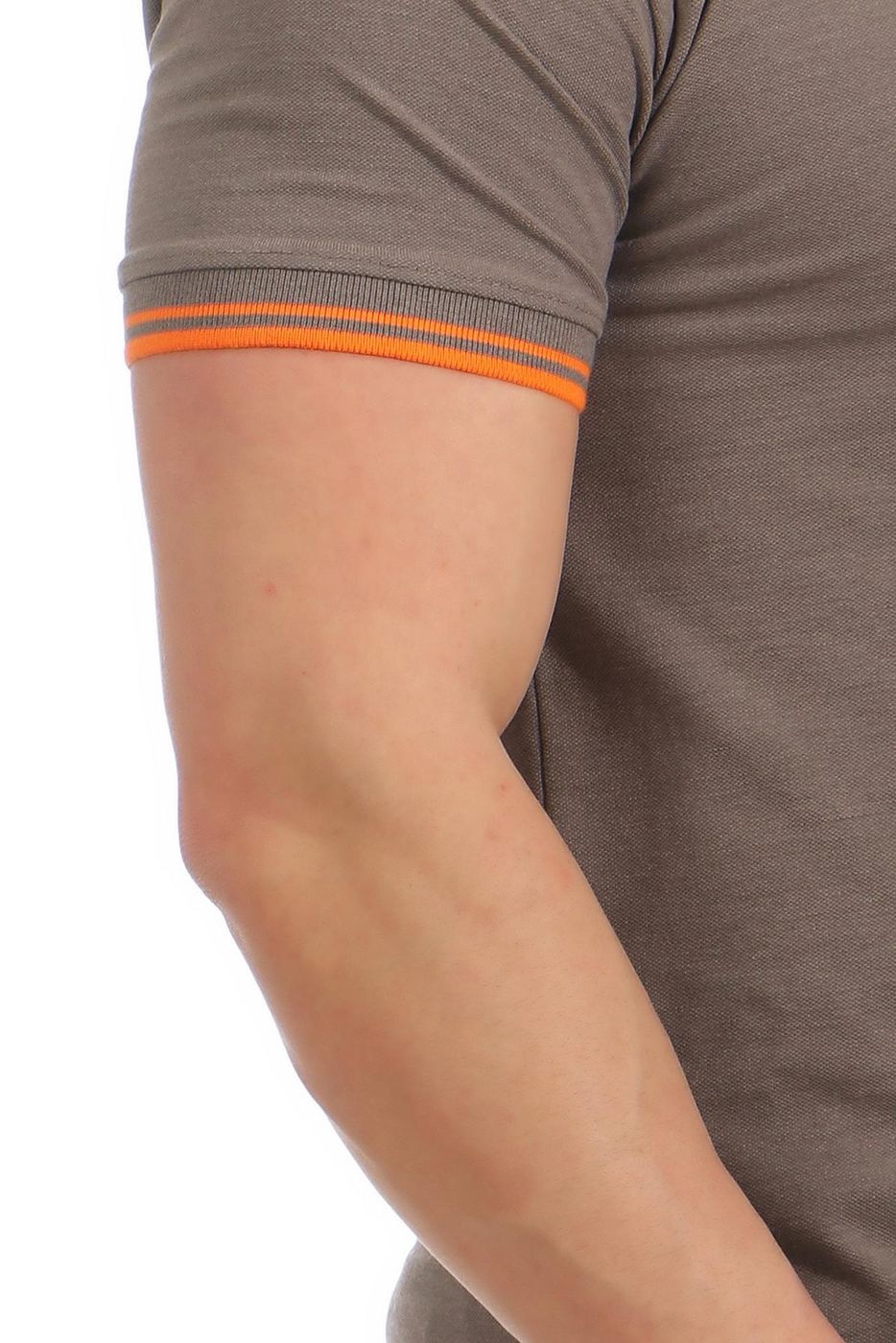 Poloshirt für Herren mit eng anliegenden Ärmeln professionell in Anthrazit