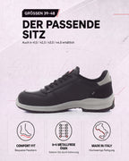 Herren Sicherheitshalbschuh Arbeitsschuh S3 Leder Get Force Low