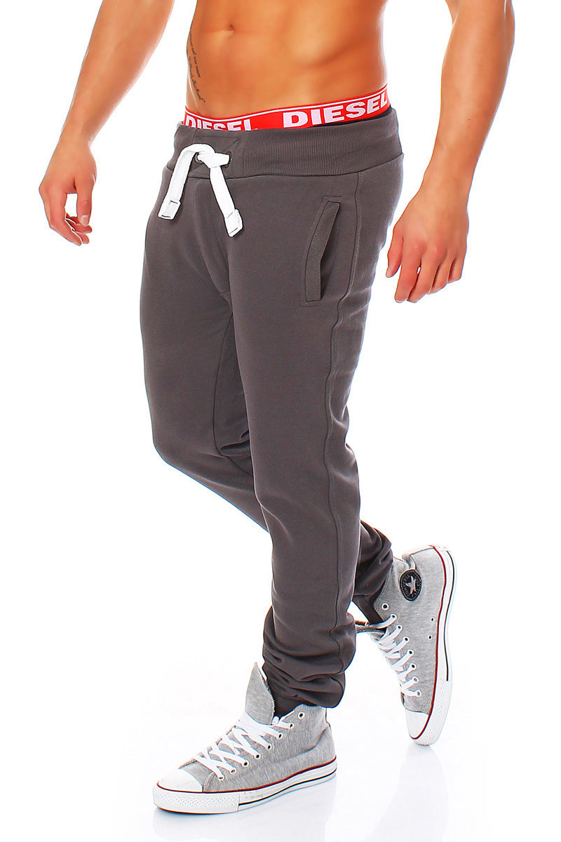 günstige Sweatpants für Männer mit Taschen in Anthrazit